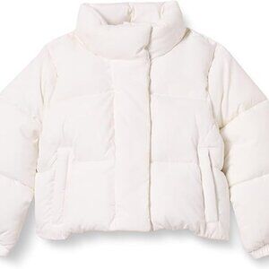 Girls' Puffer Jacket White Like New